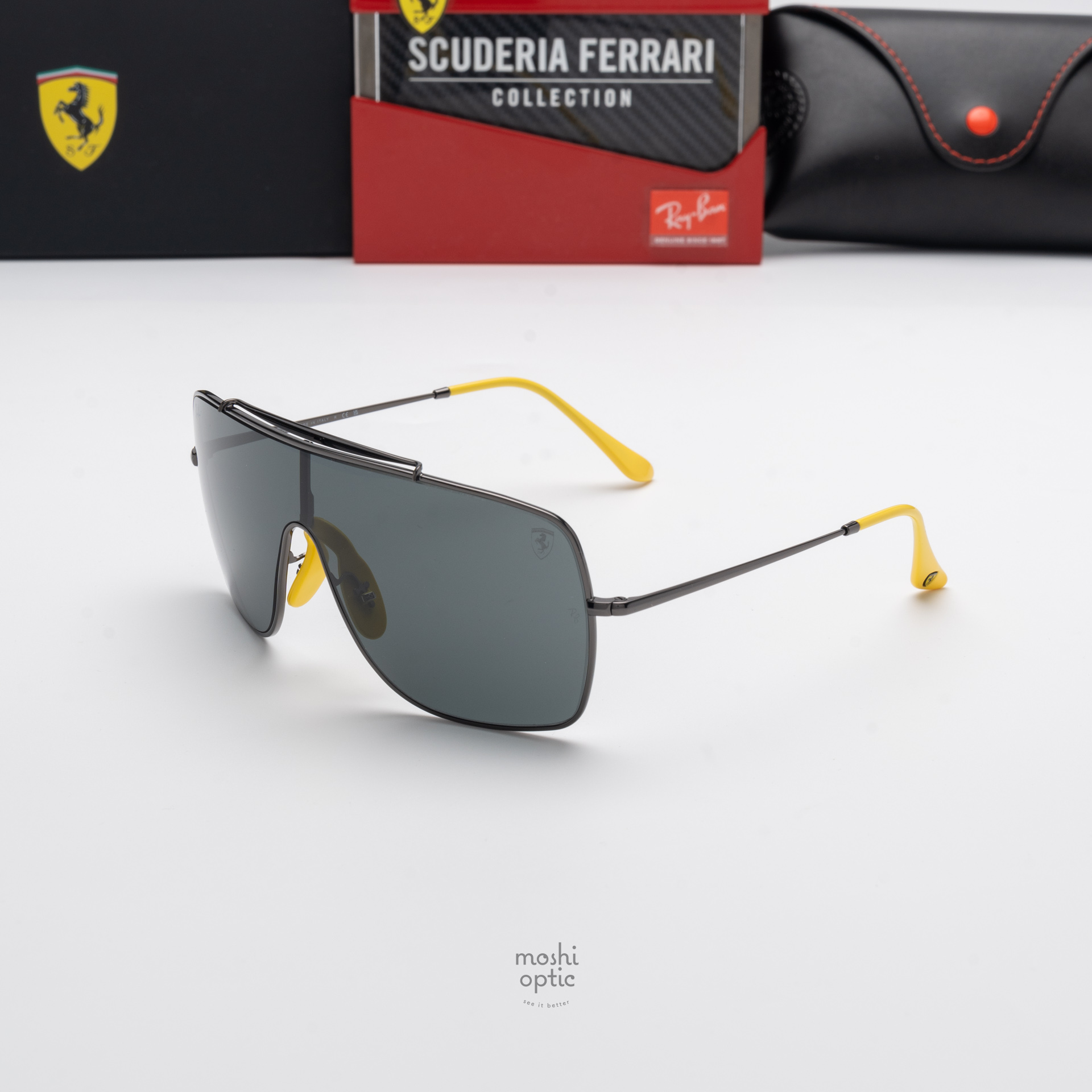 RayBan RB3697M Wings II Ferrari Collection F03087 Gunemtal