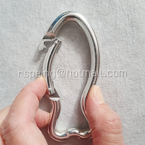 พวงกุญแจอลูมิเนียมอัลลอยด์ Carabiner รูปปลา