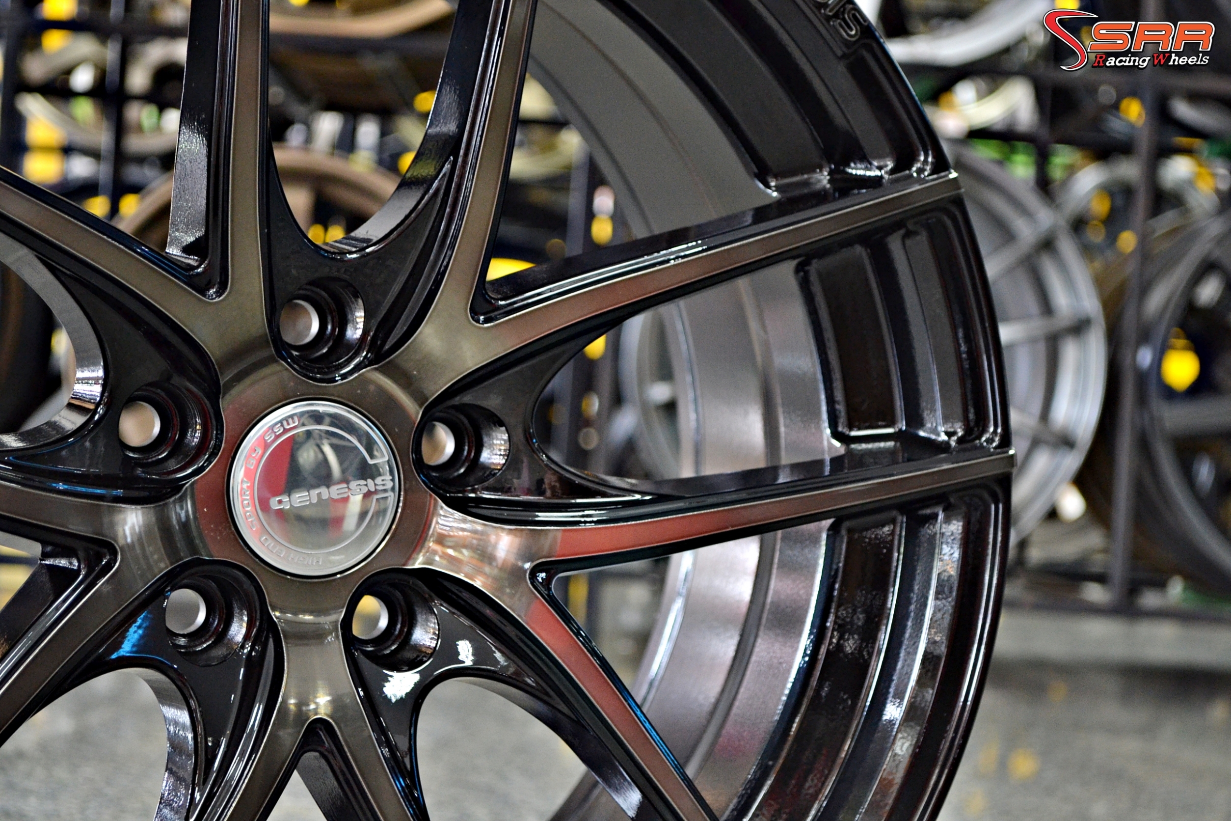 ล้อแม็กซ์ใหม่ GS806 ขอบ18 กว้าง8.5 offset+38 PCD5x112