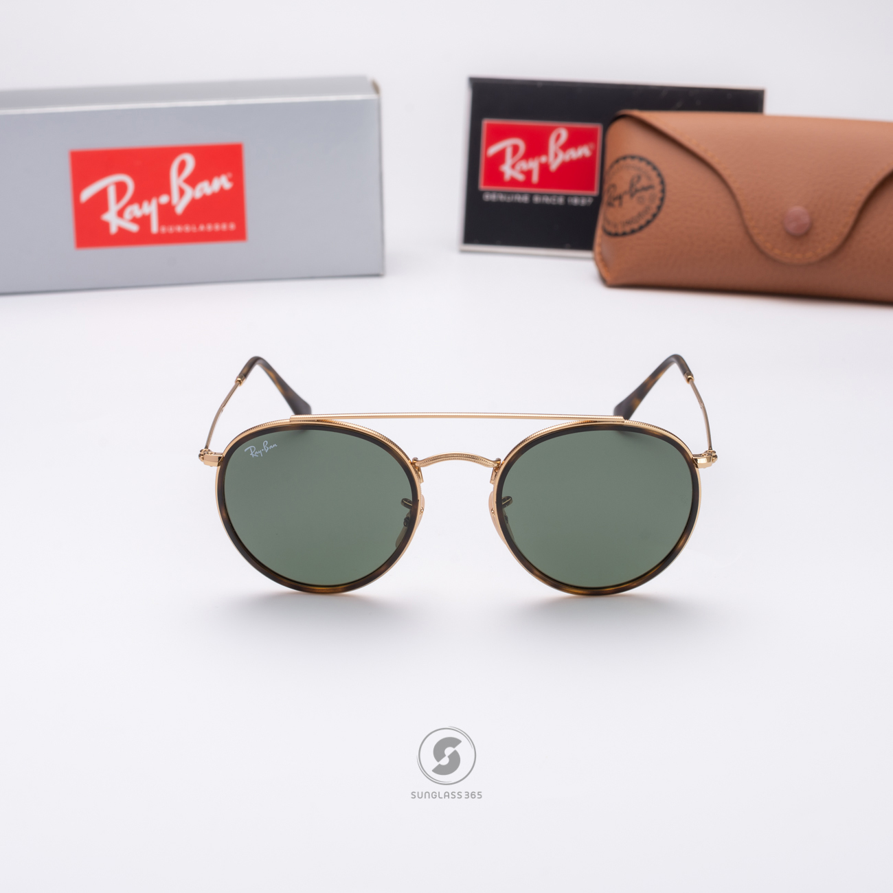 Ray-Ban RB3647N 001 Round Double Bridge G-15