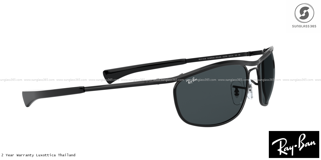RayBan RB3119M Olypian I deluxe 002/R5 Black/Blue