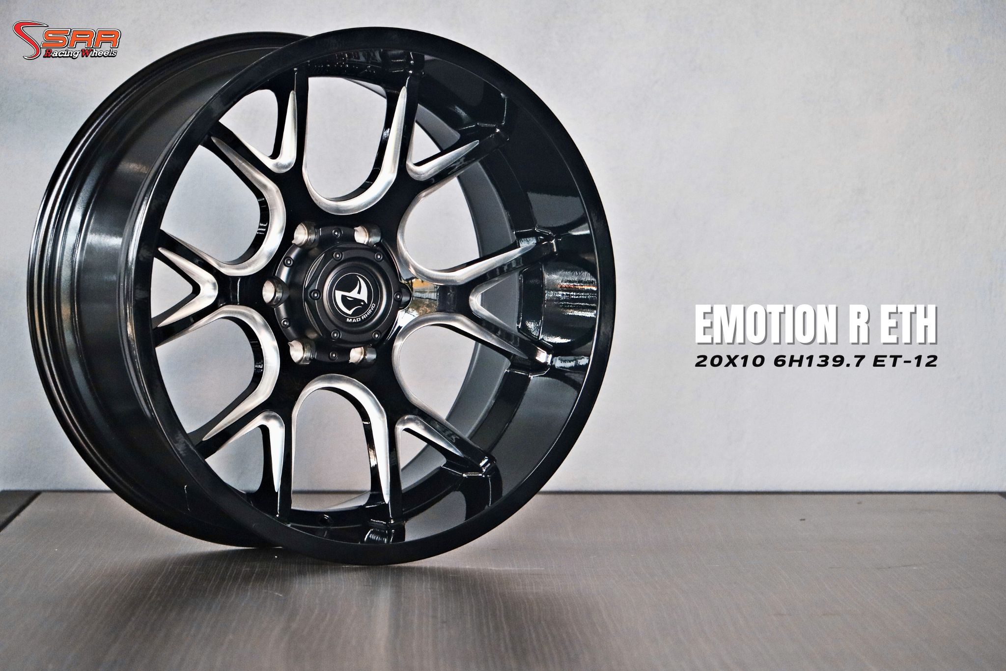 EMOTION R รุ่น ETH ขอบ20 ET-12 สีดำขิบเงิน
