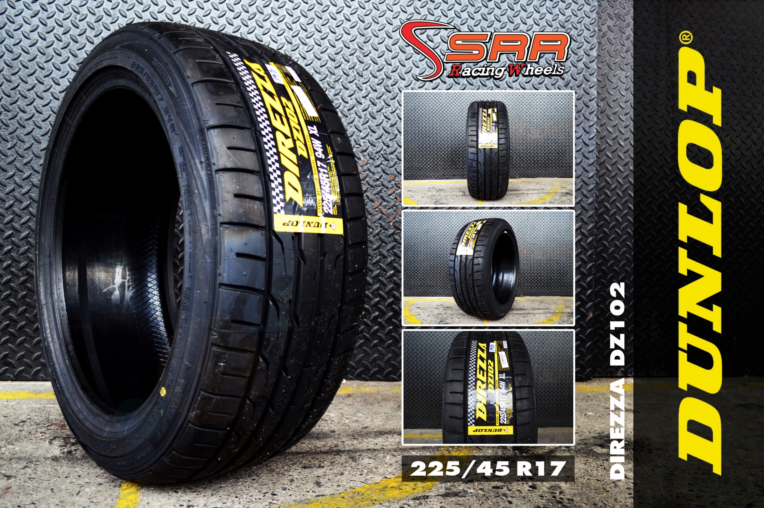 #แนะนำยางใหม่ #คุณภาพดีเยี่ยม #ราคาสุดคุ้ม #DUNLOP_DIREZZA_DZ102 225/45R17 ปี19