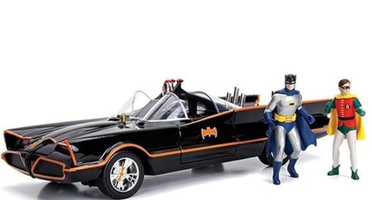 พรีออเดอร์ Jada โมเดลรถ โมเดลรถยนต์ Batman Batmobile ฟรีโมเดล batman และ robin 1:18
