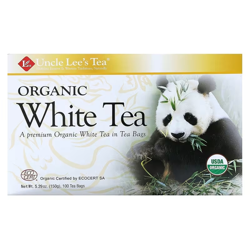 Uncle Lee's Tea - Organic White Tea 100 Tea Bags (150 g) ชาขาว