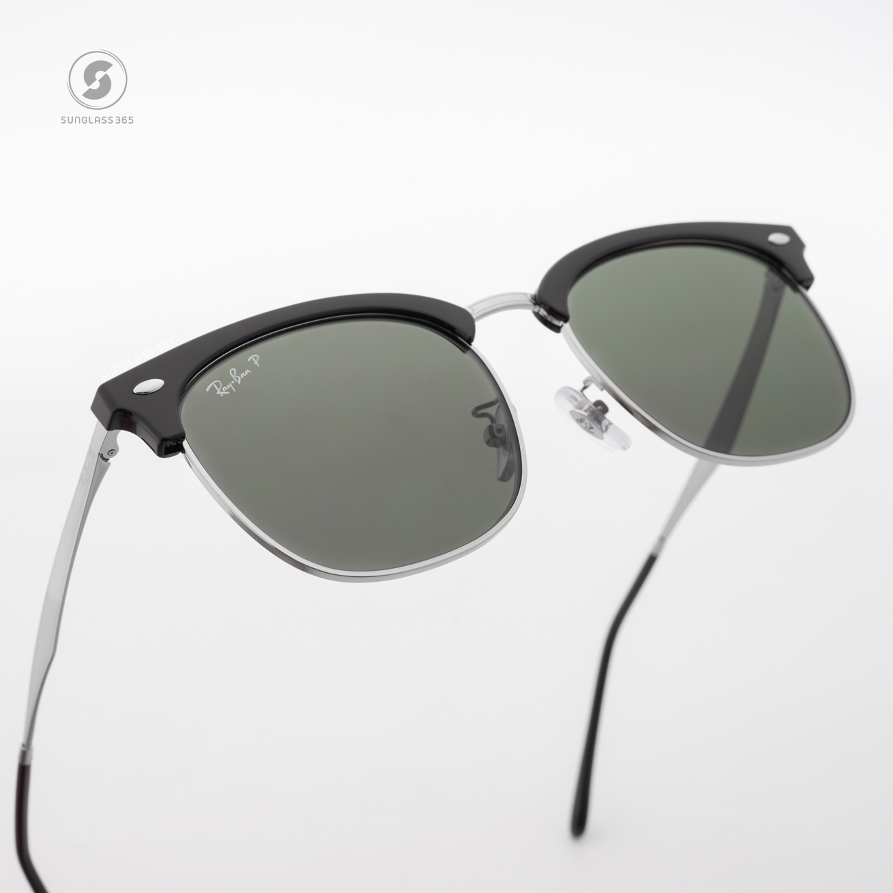 Ray Ban Clubmaster RB4418D 6670/9A Black on Silver