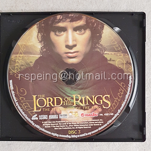 VCD Box Set ภาพยนตร์ The Lord of The Rings : The Fellowship of The Ring : อภินิหารแหวนครองพิภพ