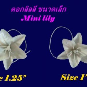 พิมพ์ตัดอลูมิเนียมดอก+ใบลิลลี่จิ๋วรวมกลีบ(Aluminum mold cutter Mini Lily included petals)