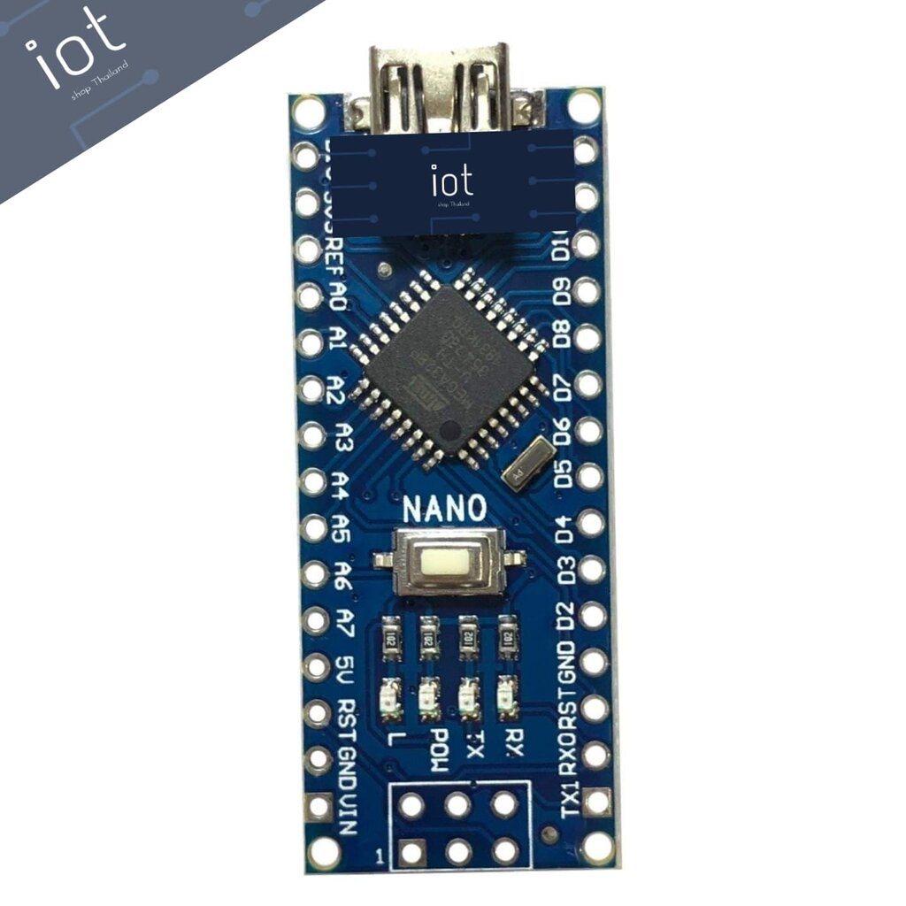 บอร์ด Nano 3.0 Mini USB ชิฟ CH340G แบบยังไม่บัดกรี (พร้อมสาย USB)