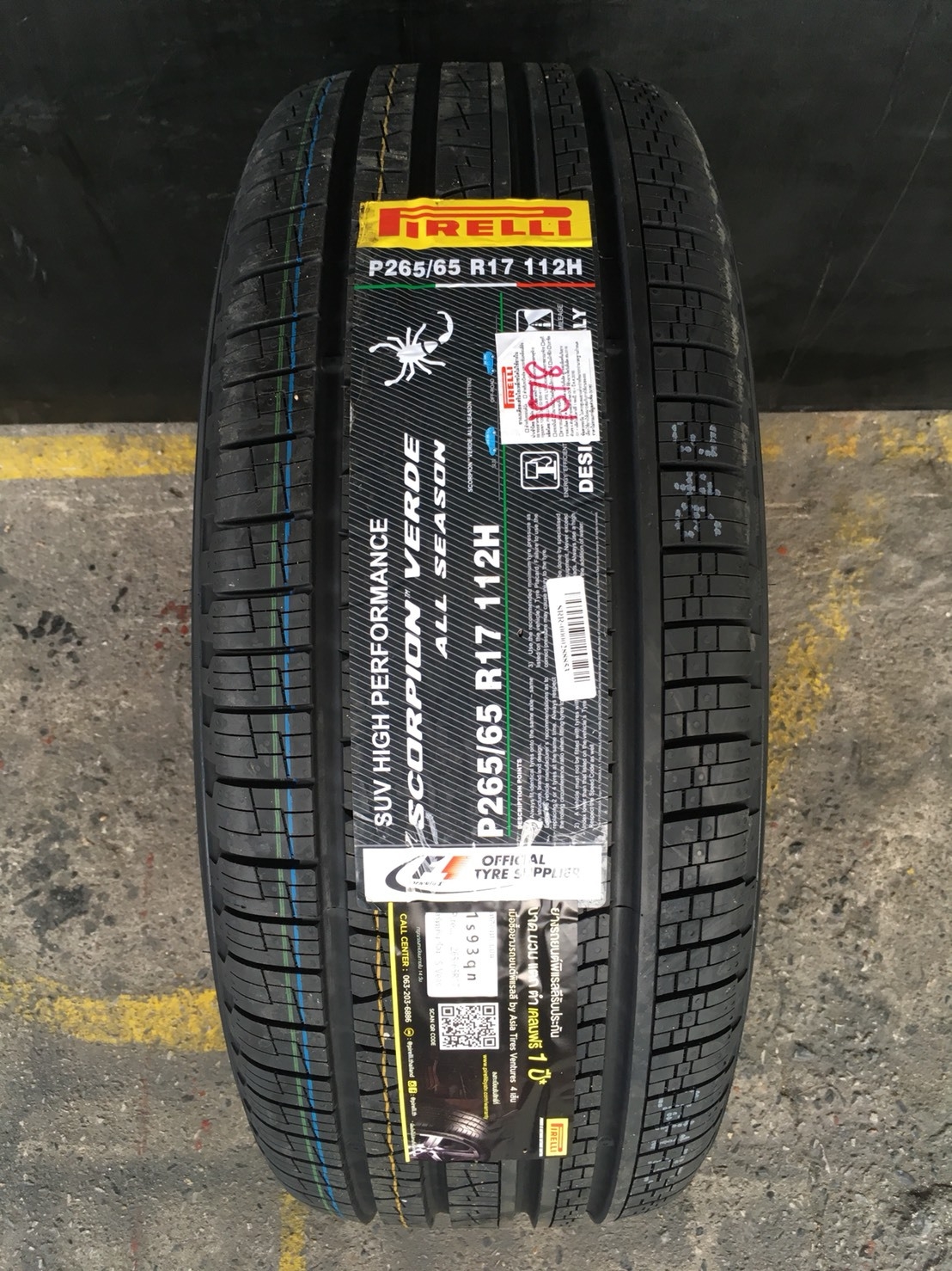 PIRELLI SCORPION VERDE ALL SEASON+ 265/65-17 เส้น 5100 บาท ปี18 ปกติ 8500