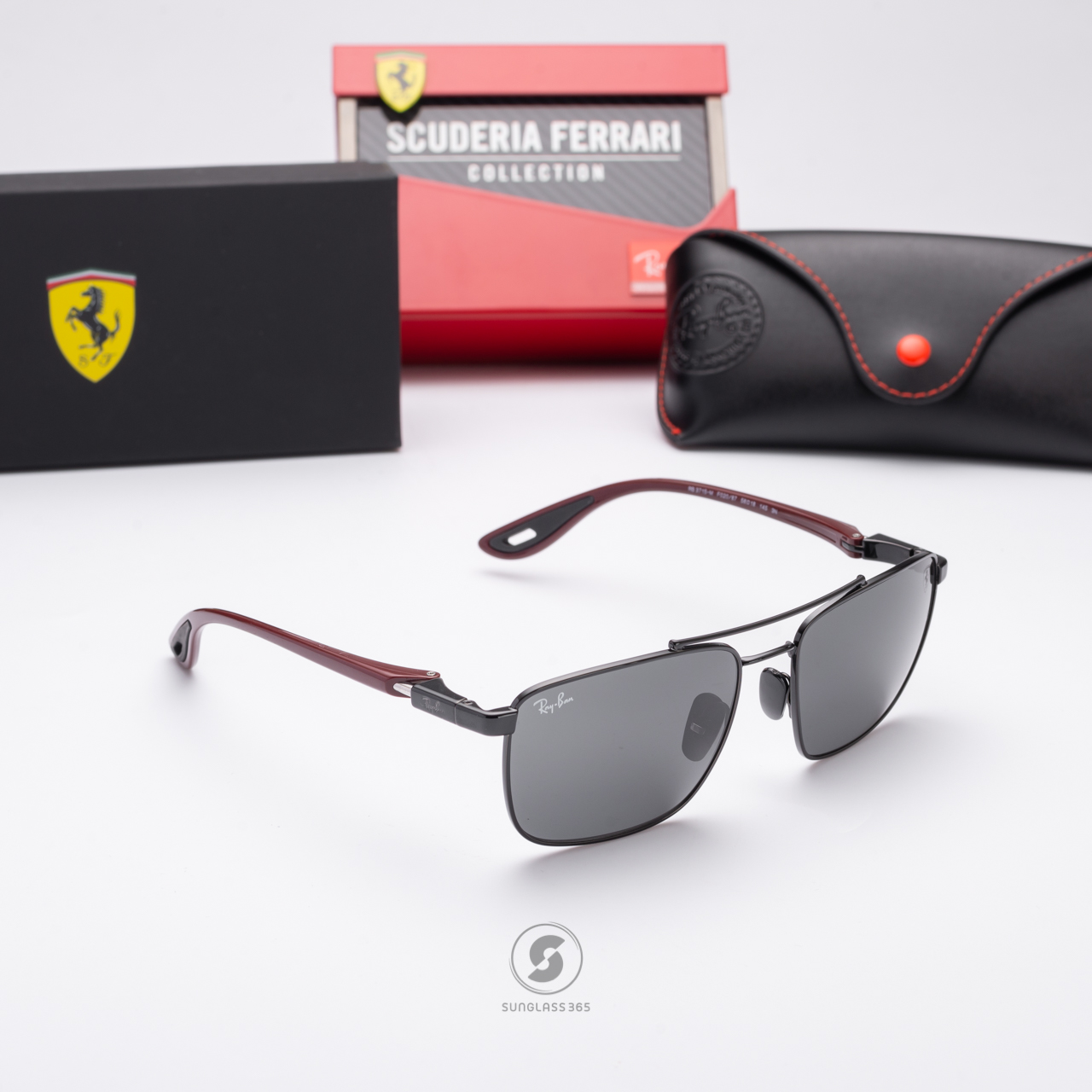 Ray-Ban RB3715M F02087 Ferrari Collection Black