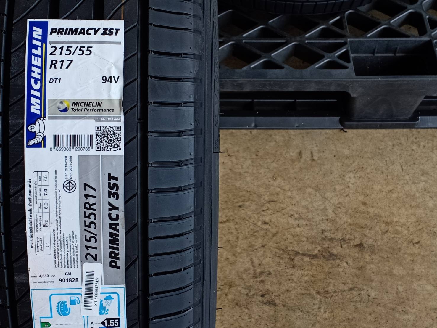 MICHELIN 215/55R17 PRIMACY 3ST DT1 94V MADE IN THAILAND