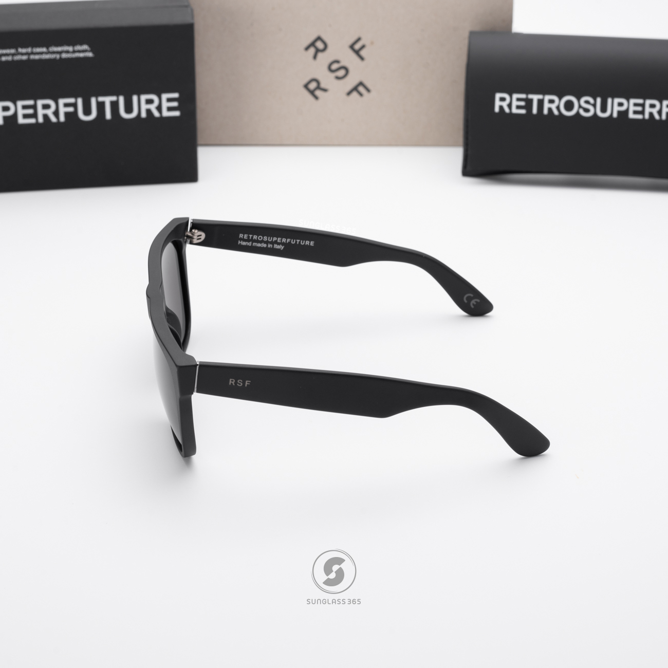 แว่นกันแดด SUPER SP W5E Classic Black Matte