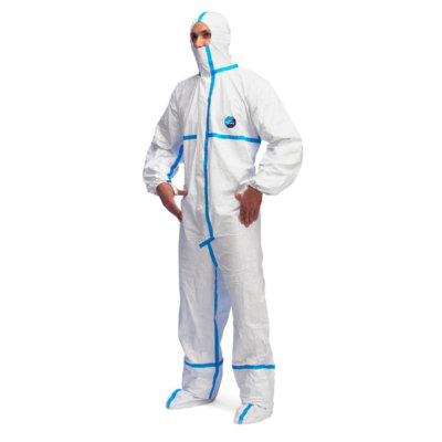 ชุดป้องกันสารเคมี Tyvek 600 Plus L ชุดป้องกันเชื้อโรค ชุด PPE Coverall ชุดป้องกันฝุ่นและสารเคมี Dupont(ดูปองท์)