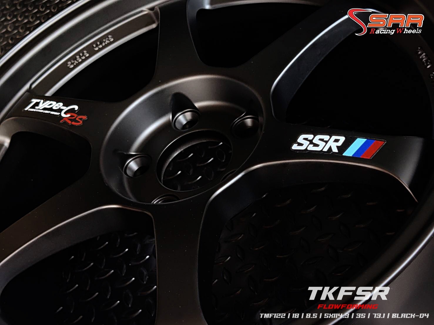 TYPE-C (FLOWFORMING) 18X8.5 5X114.3 ET+35 BLACK-D4 (ดำด้าน)