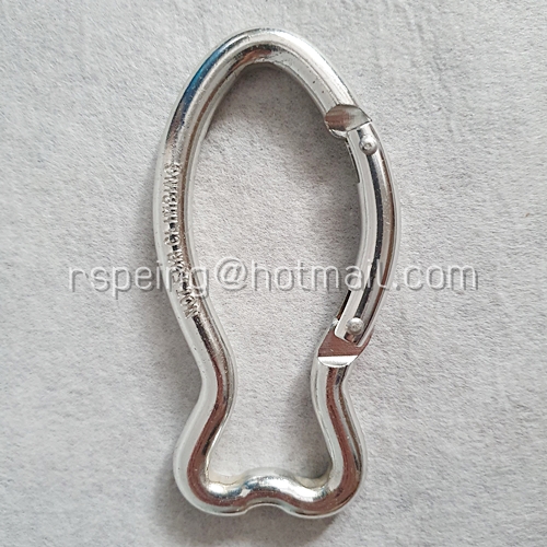 พวงกุญแจอลูมิเนียมอัลลอยด์ Carabiner รูปปลา