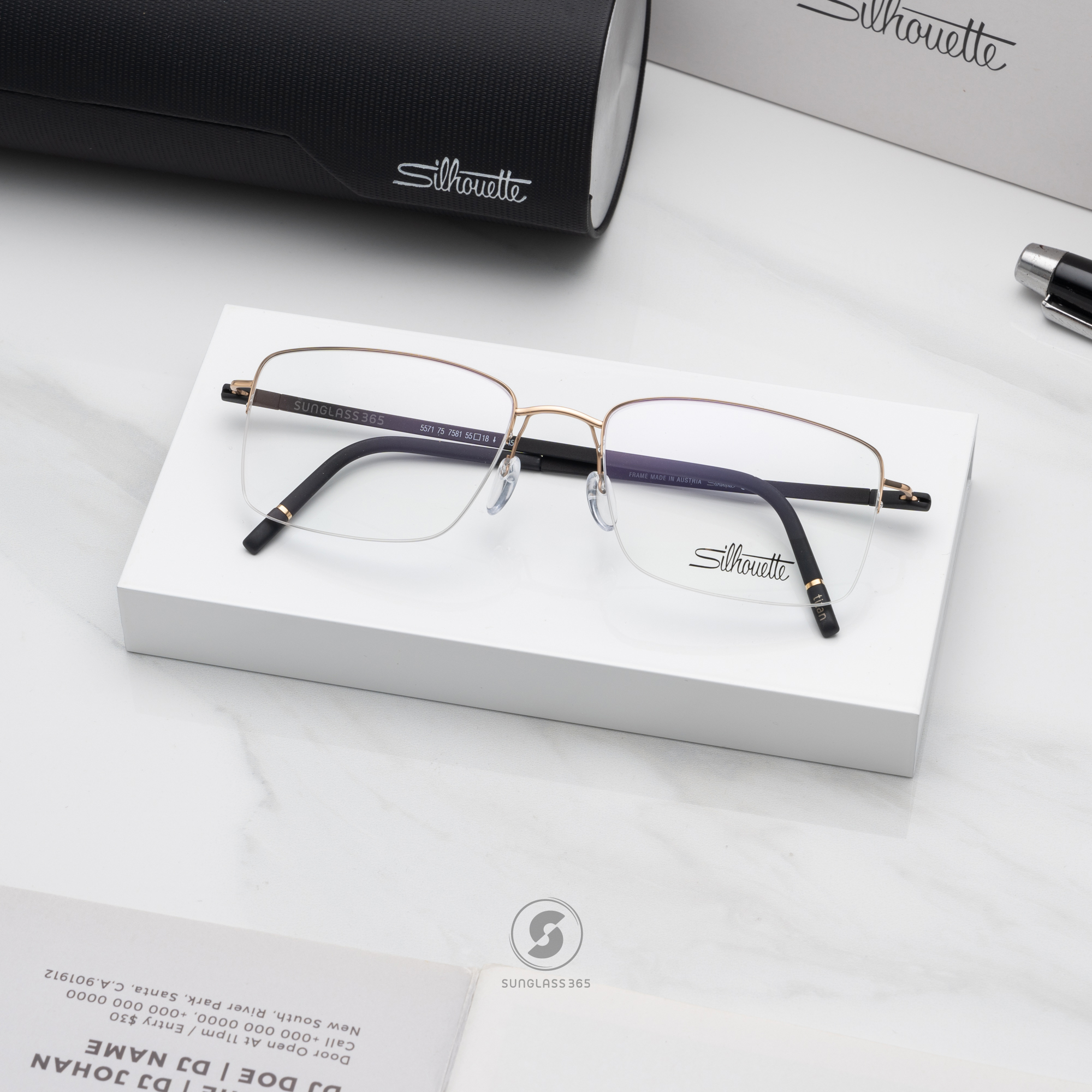 กรอบแว่น Silhouette Dynamic Dawn 5571 7581