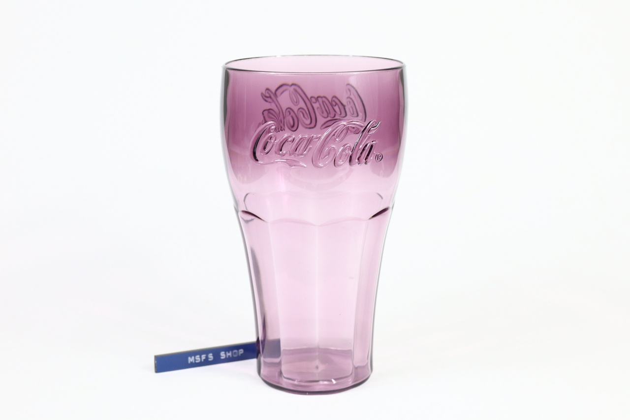 แก้ว Coke พลาสติก ขนาดใหญ่ สีม่วง
