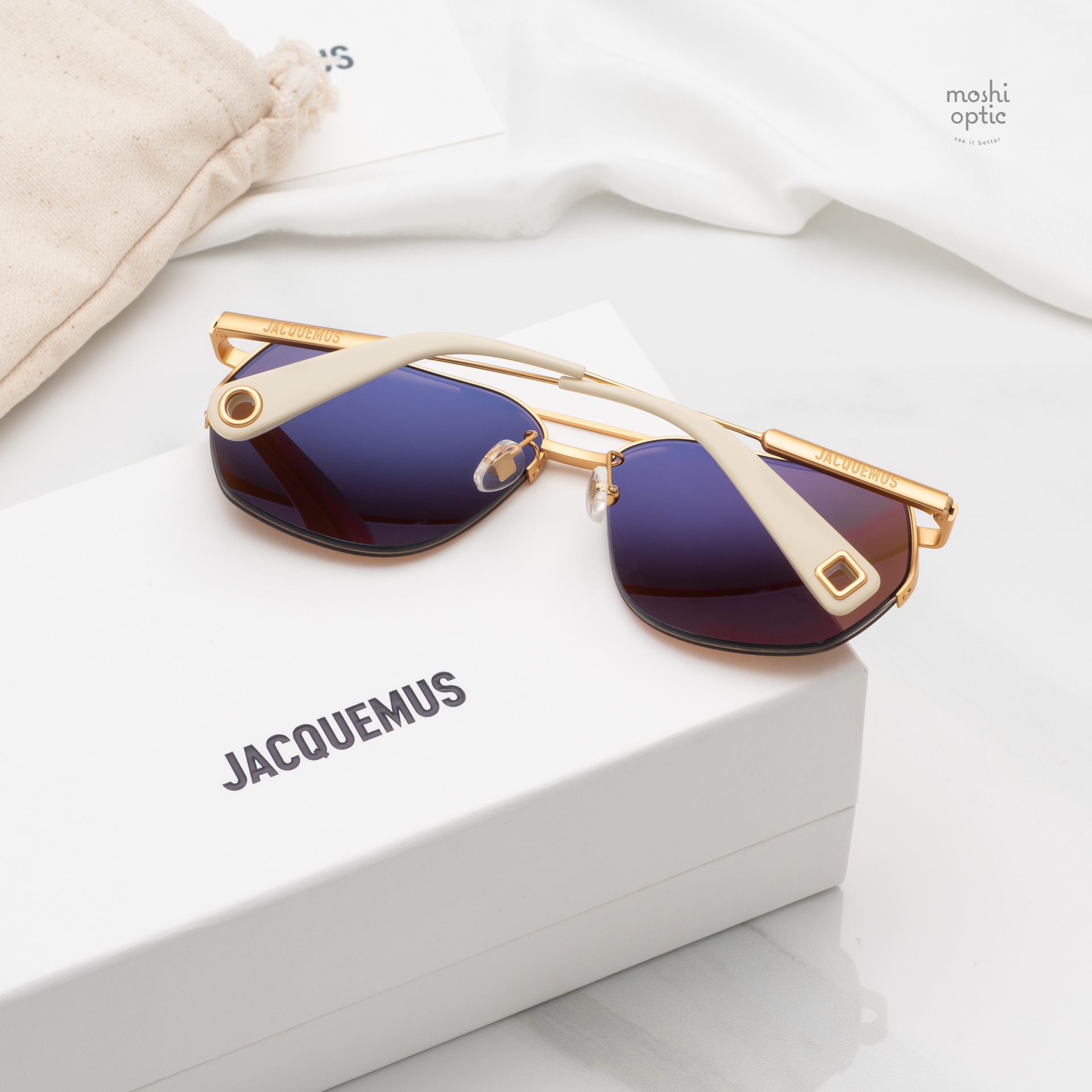 แว่นกันแดด JACQUEMUS AVIADOR JAC67 C1