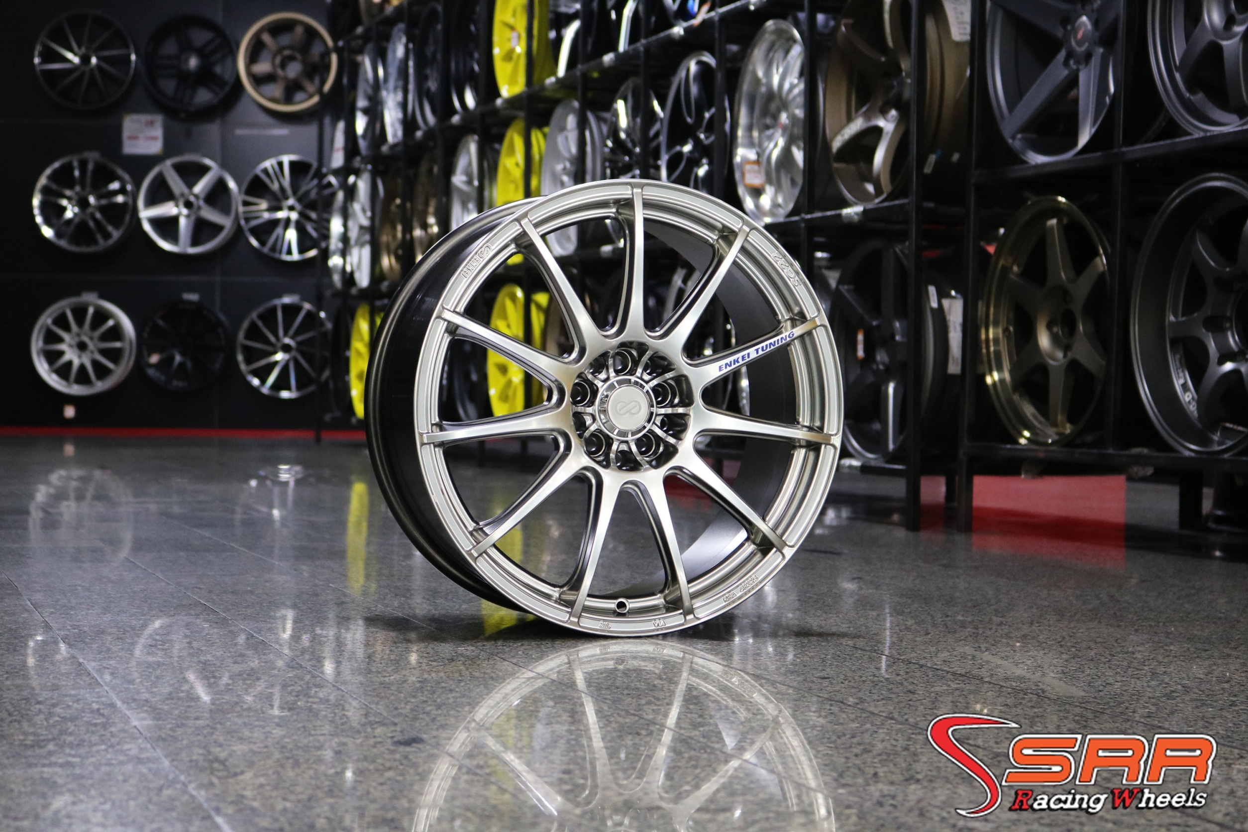 ล้อแม็กซ์แท้ ENKEI SC22 ขอบ18 กว้าง8 PCD10X100-114.3 offset+40