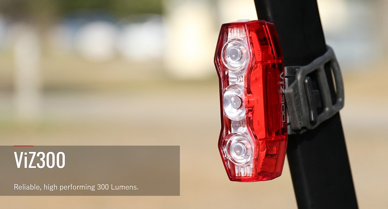 Cateye ViZ300 TLLD810R ไฟท้าย ชาร์จ USB ใหม่ล่าสุด