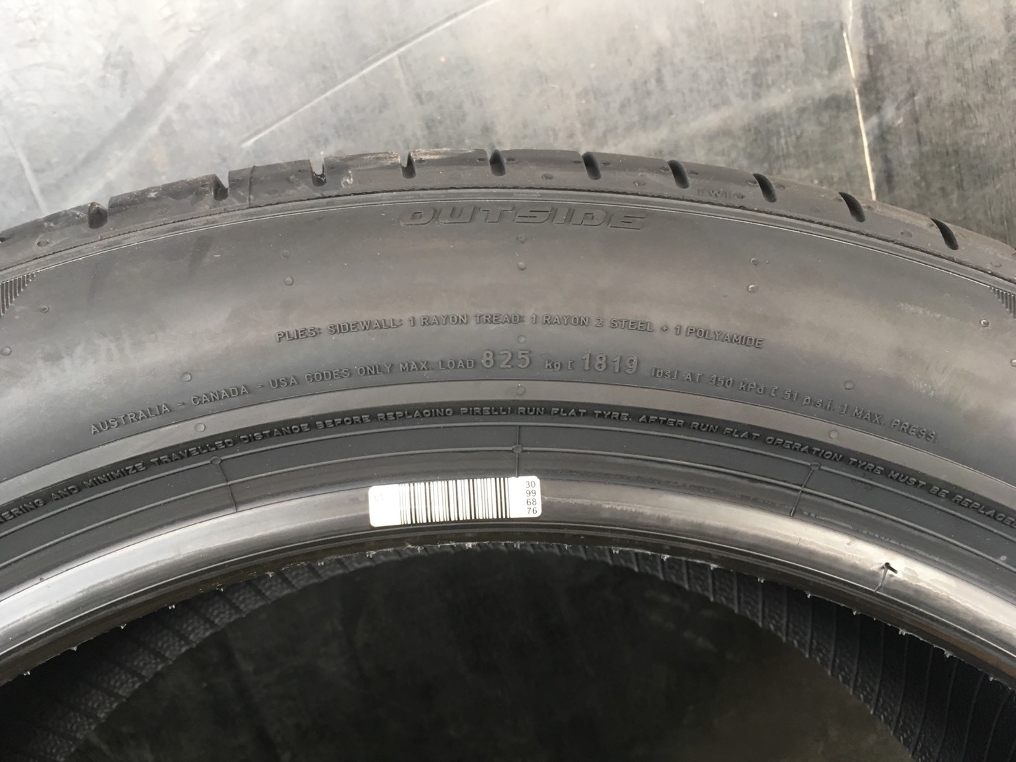 PIRELLI PZERO RFT (PZ4) 275/40-19 เส้น 13800 ปกติ 16800