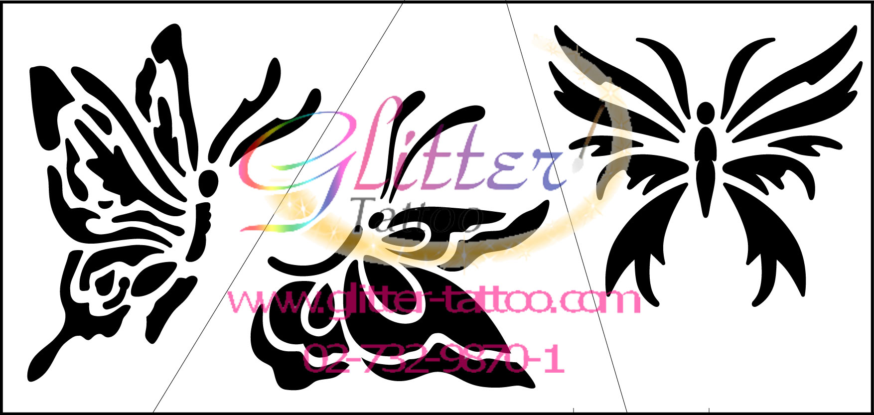 แบบลายผีเสื้อ 1 (ชุด)