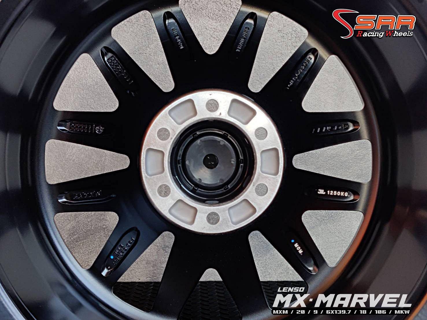 LENSO : MARVEL 20X9 6X139.7 18 ดำด้าน