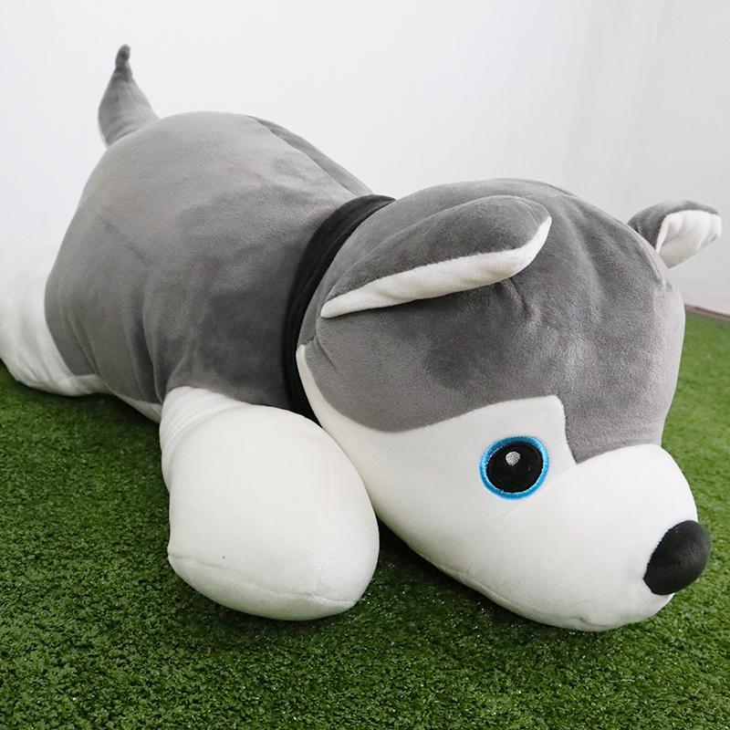 ตุ๊กตาไซบีเรียนนุ่มนิ่ม (แบบลืมตา) ใยนุ่มนุ่มแท้ 100 %