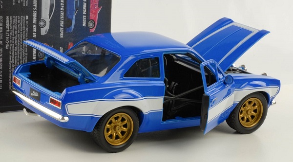 พรีออเดอร์ Jada โมเดลรถ โมเดลรถยนต์ ฟาส "Fast" Brians Ford Escort Rs 2000 สเกล 1:24