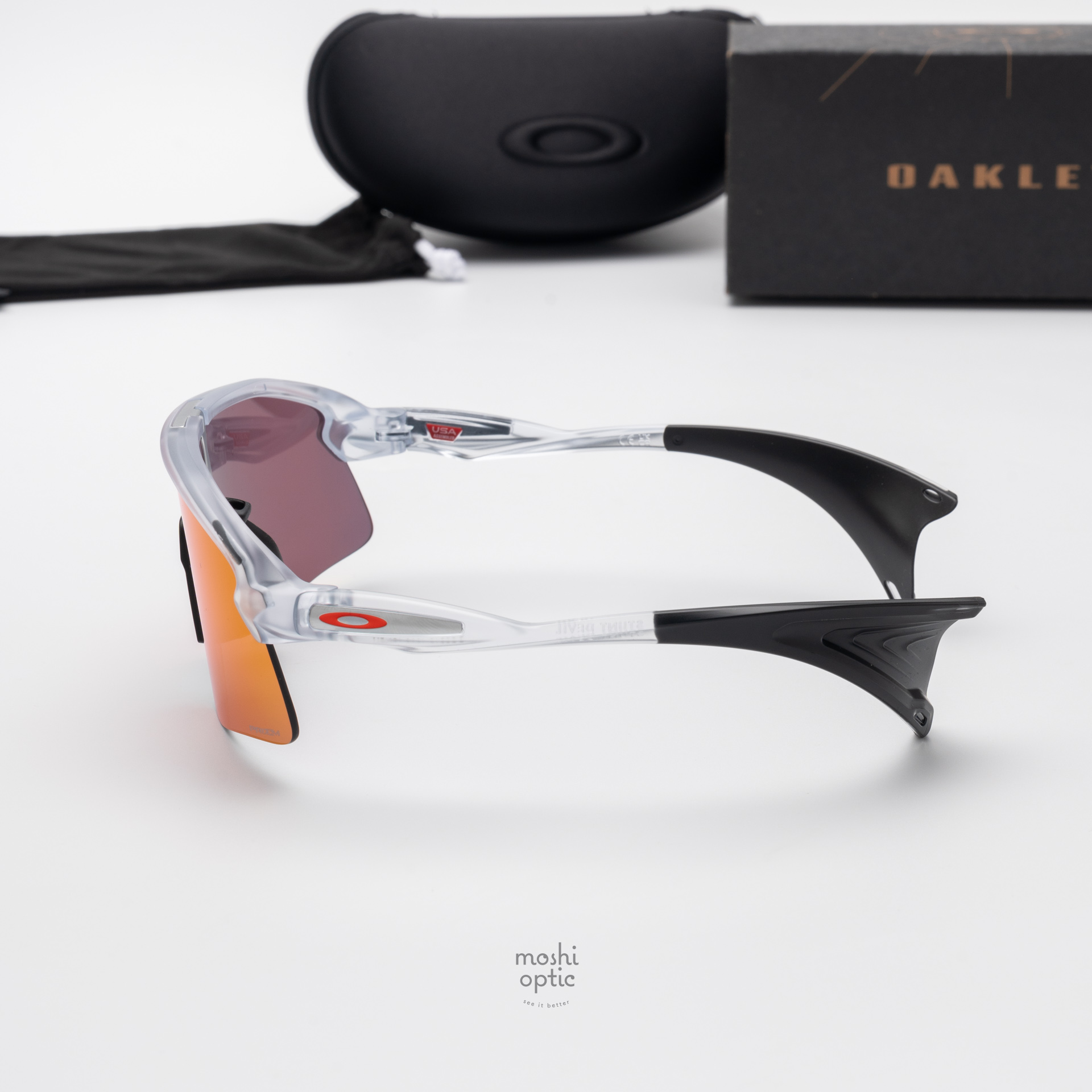 OAKLEY STUNT DEVIL S OO9518-10 Matte Clear Prizm Field