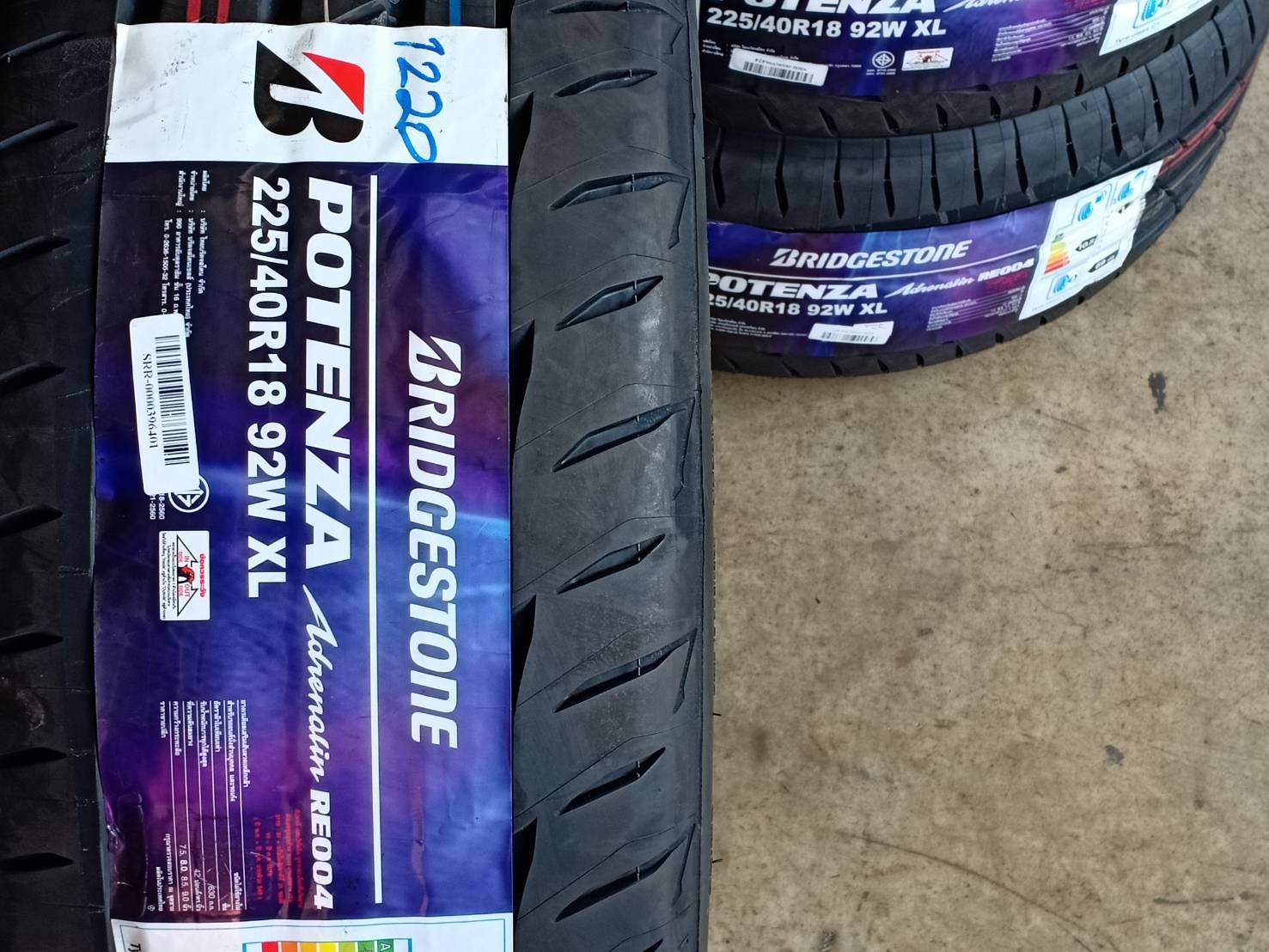BRIDGESTONE 225/40R18 POTENZA RE004 92W XL MADE IN THAILAND