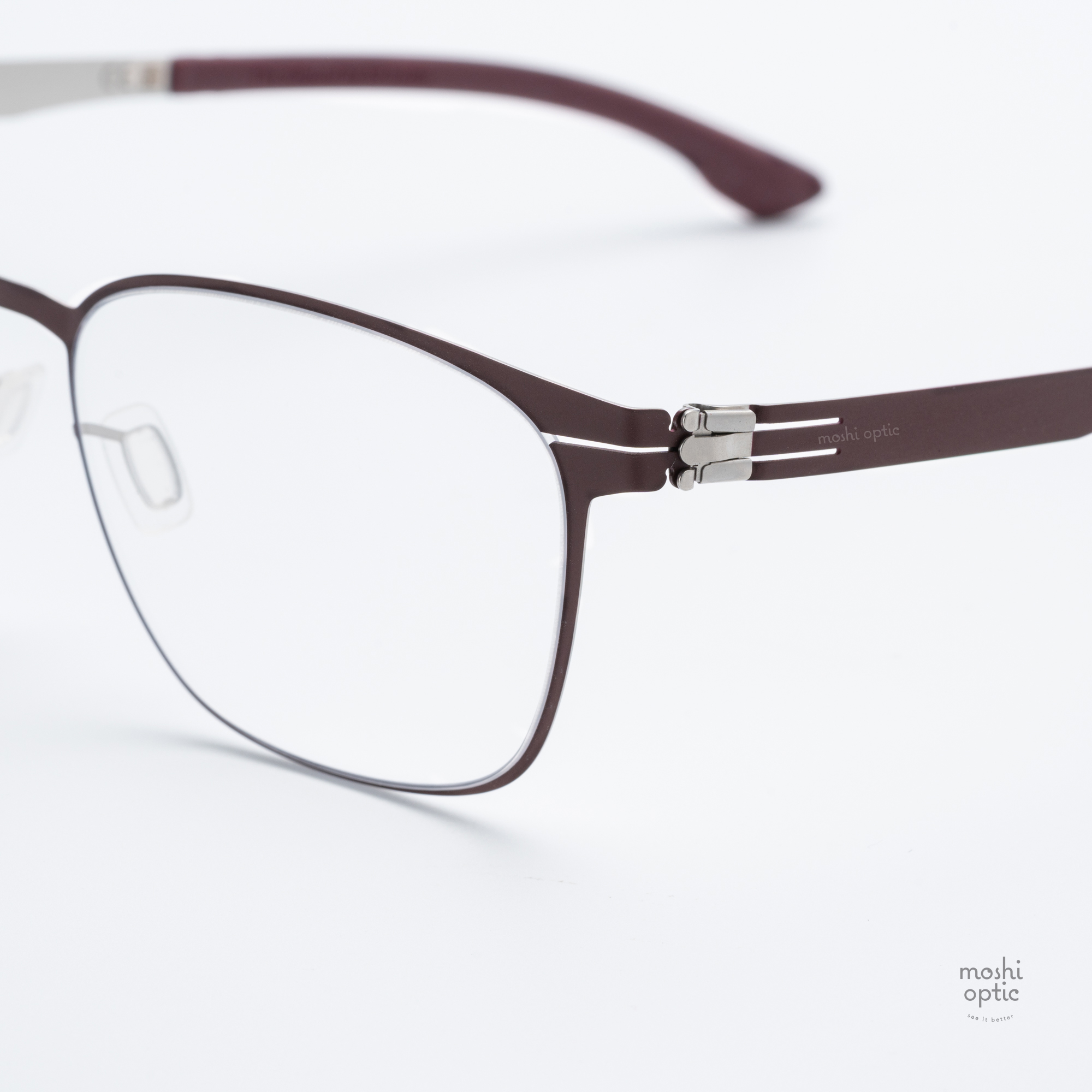 กรอบแว่น IC BERLIN Tilmann Bordeaux Pearl