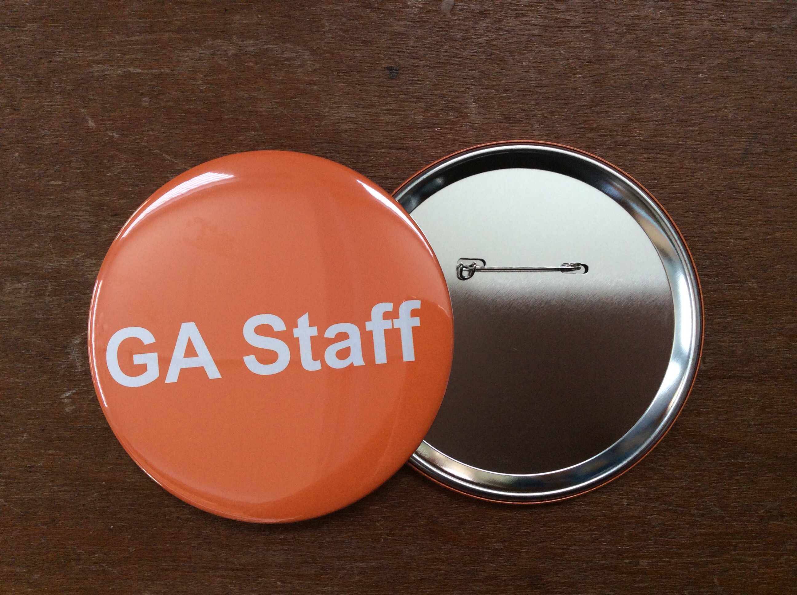 เข็มกลัดวงกลม หลังอลูมิเนียม เข็มกลัดอลูมิเนียม Aluminium badge