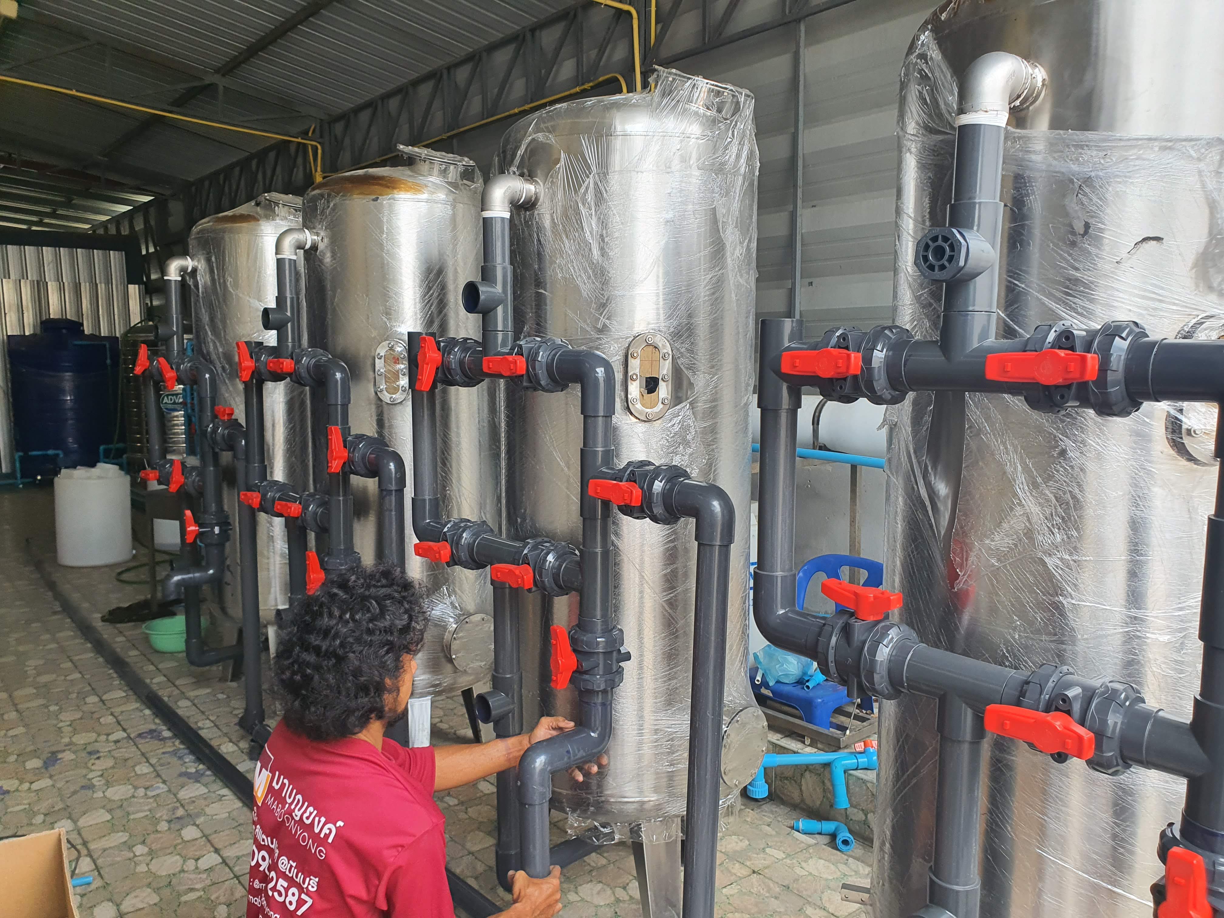 ถังกรองสแตนเลสขนาด10นิ้ว (120x1.5mm.)