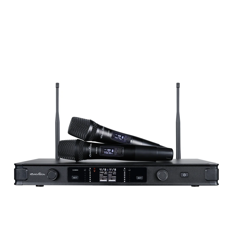 SOUNDVISION SU-850DG ชุดไมค์ลอย ดิจิตอล มือถือคู่ ย่าน UHF พร้อมระบบ Rechargeable Batteries