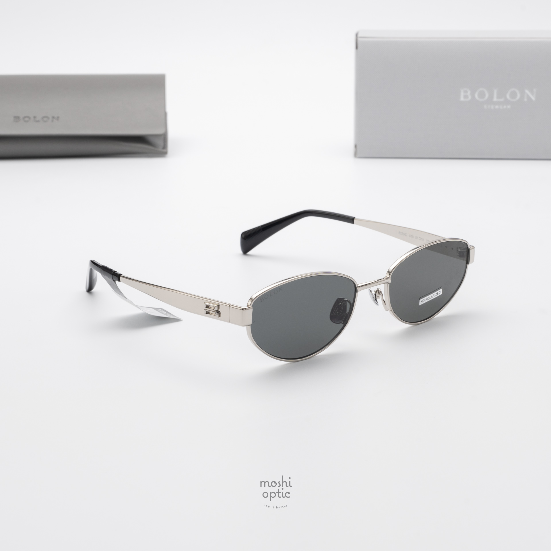 แว่นกันแดด BOLON รุ่น BX7002 Cay C10 Silver Grey