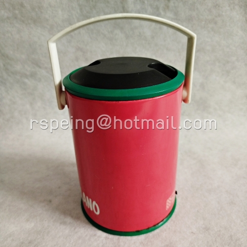 กระติกน้ำร้อนวินเทจ JUMBO SWEET MILANO 0.8 ลิตร ไส้แก้ว สีเขียว ฝาดำขอบเขียว