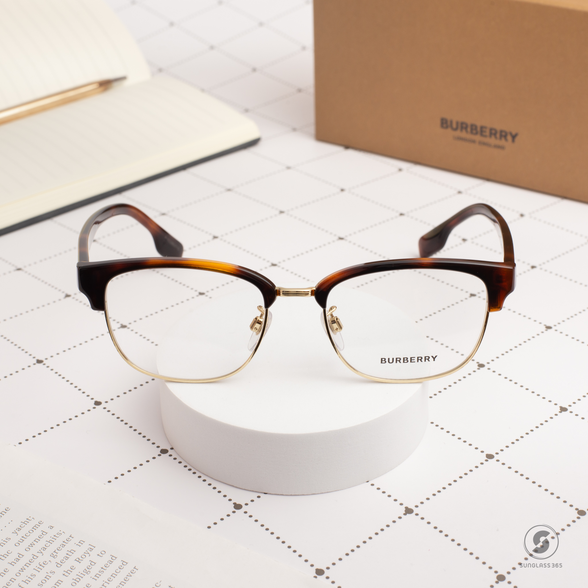 BURBERRY BE2351D 3316 Light Havana