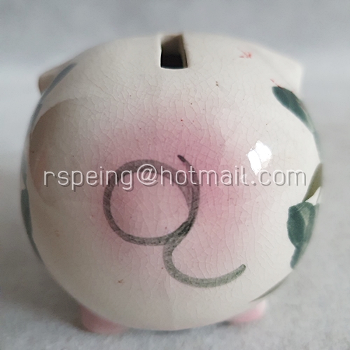 กระปุกออมสิน เซรามิค หมูปุ๊กลุกตาโต