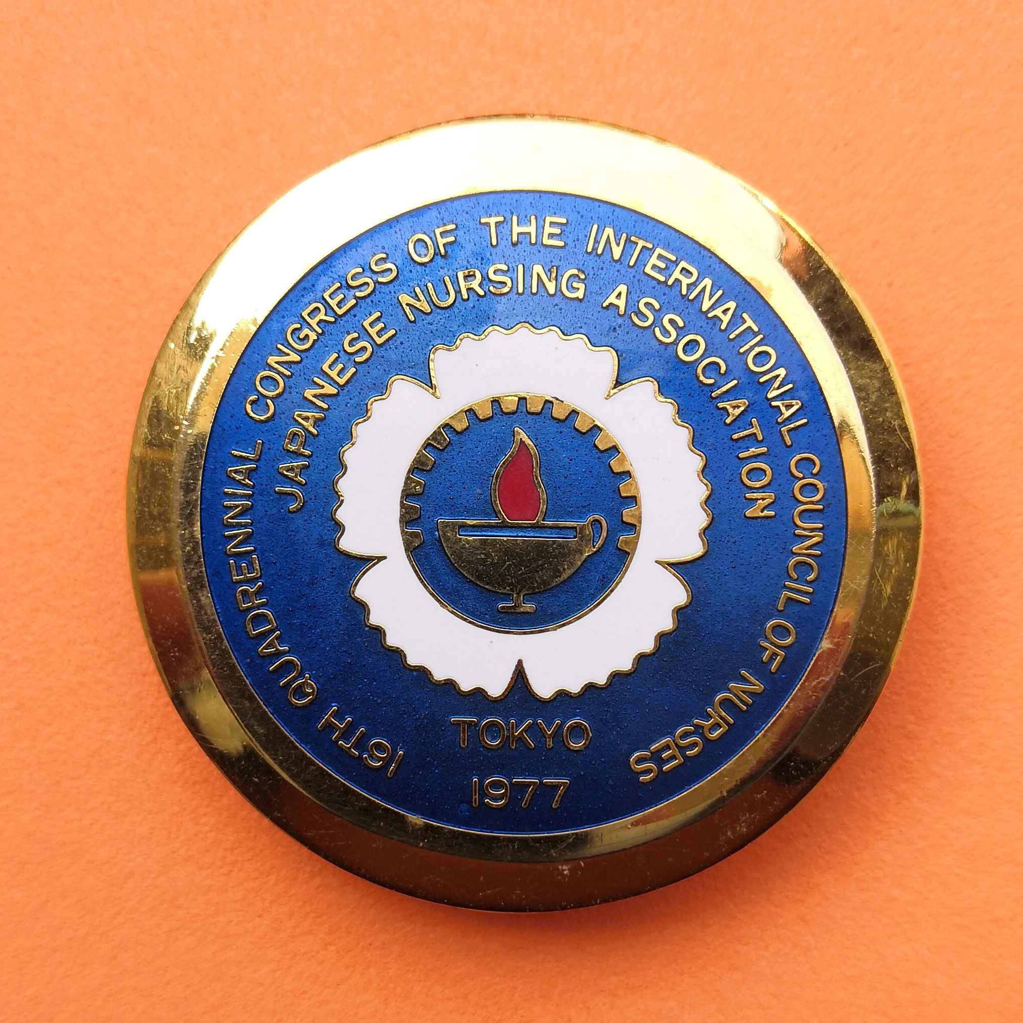 เข็มที่ระลึก 16th Quadrennial Congress of the International Council of Nurses, Tokyo 1977 ขนาด 4 เซน