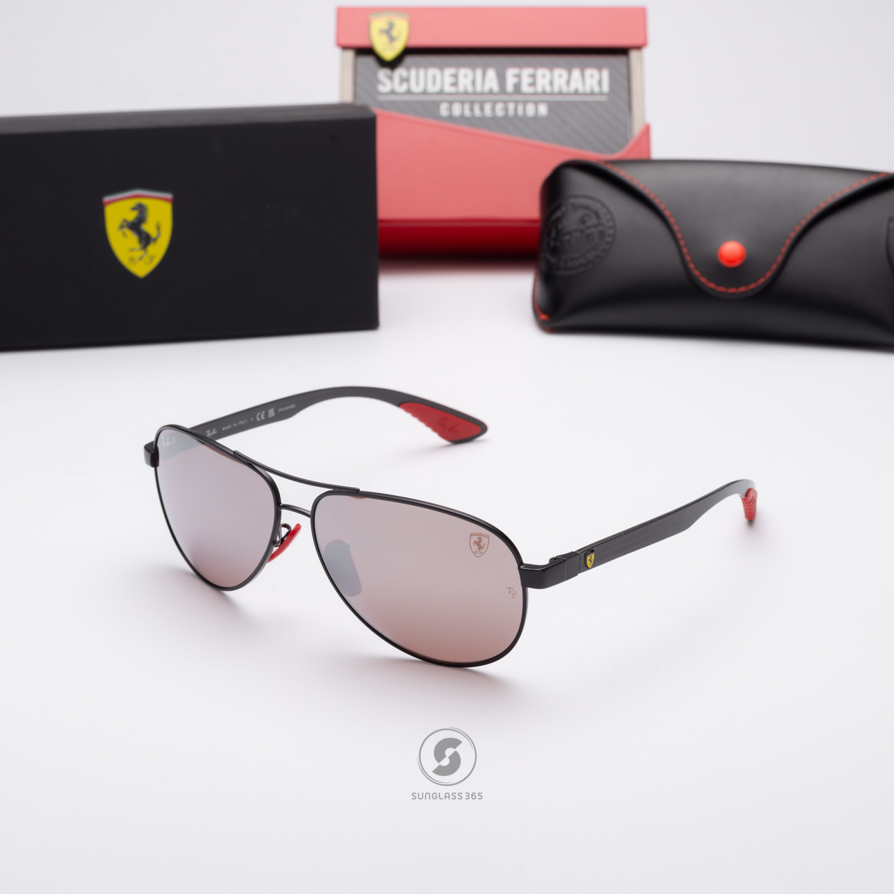 Ray-Ban RB8331M F002H2 Ferrari Collection Black Polarized