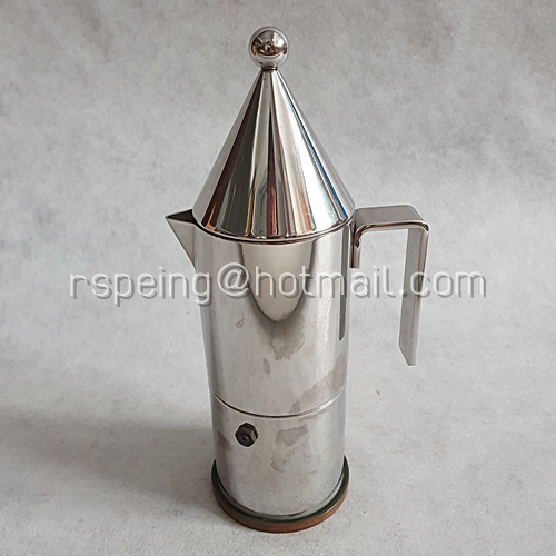 หม้อต้มกาแฟแรงดันวินเทจ ยุค 80 Alessi ก้นทองแดง 80's La Conica Alessi Espresso Coffee Maker