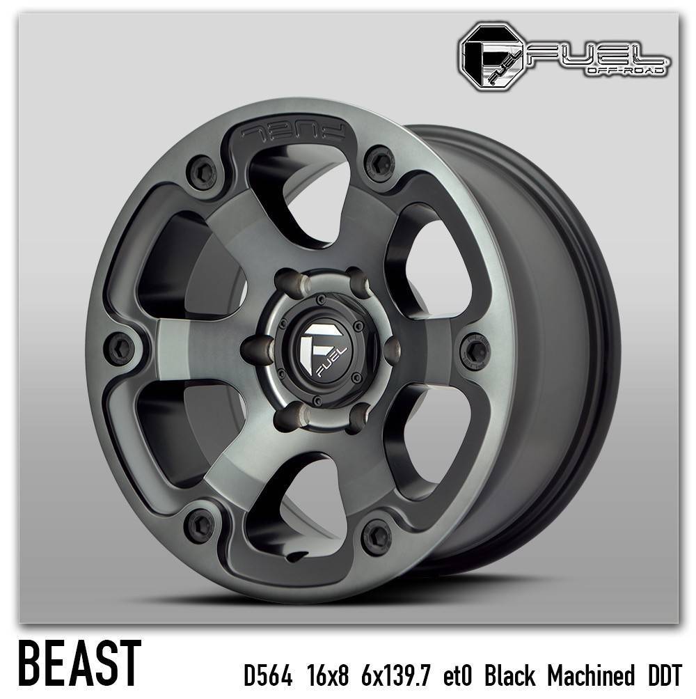 ล้อแม็ก USA. แท้ FUEL BEAST D564 16x8 6x139.7 ET+0