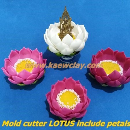 พิมพ์ตัดอลูมิเนียมฐานบัว(Aluminum mold cutter Lotus Base Include petals)