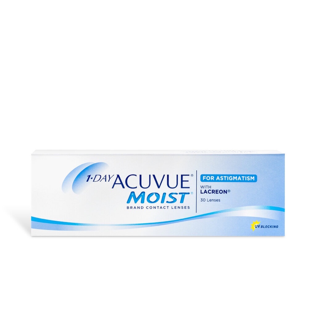 ACUVUE 1 DAY MOIST *BC 9.0* คอนแทคเลนส์รายวัน - แบบใส 1 กล่อง 15คู่