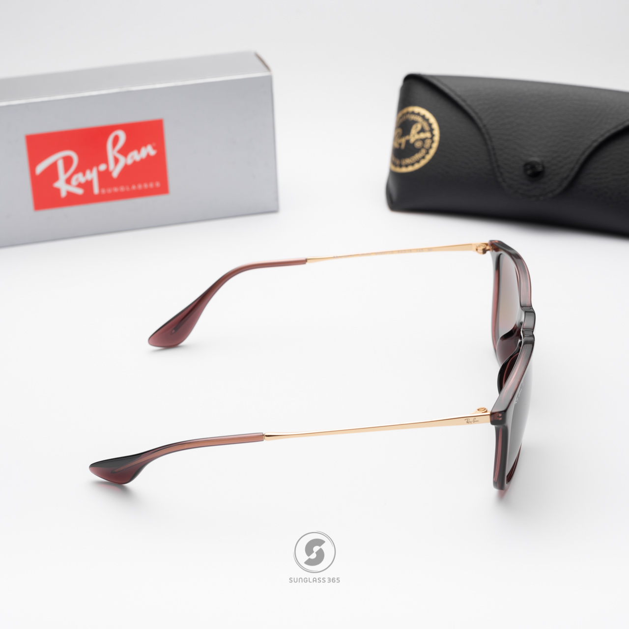 Ray Ban Chris RB4187F 6593T5 Transparent Brown Polarized