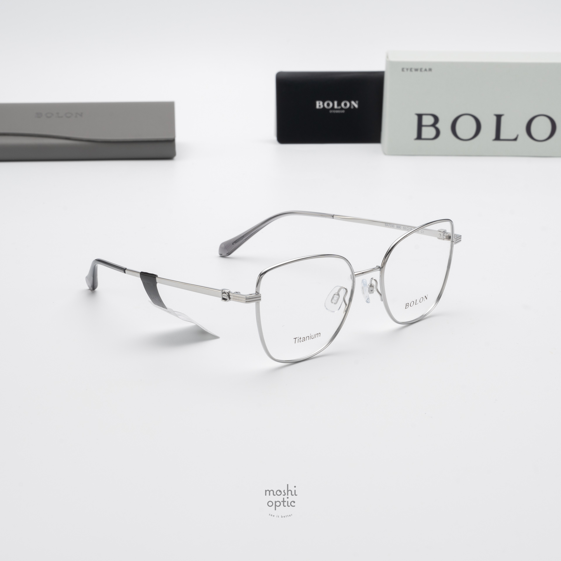 แว่นสายตา BOLON รุ่น Riga BA7030 B90 Silver