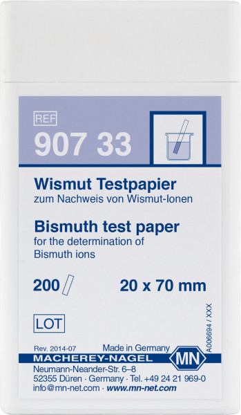 Bismuth test paper 90733 กระดาษทดสอบบิสมัท 60 mg/L