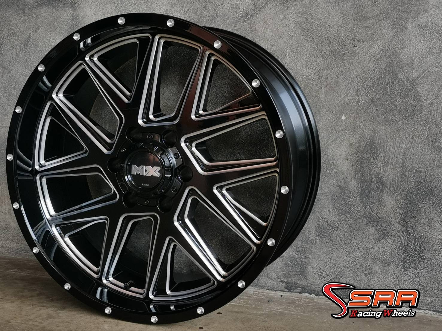 LENSO : MAX-X DEVA 20X9 6X139.7 0 BKVA (ดำเงากลึงก้าน)